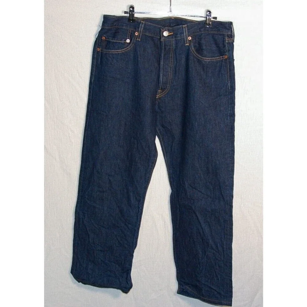 Levi’s 501 Men’s 34x27 Dark Wash Button Fly Vintage EUC